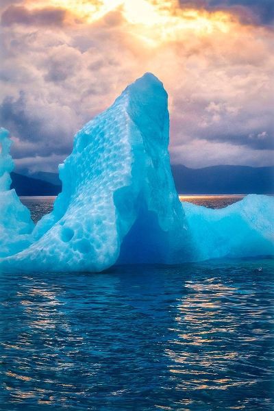 Glacial ice-iceberg-LeConte Bay-Alaska-USA
